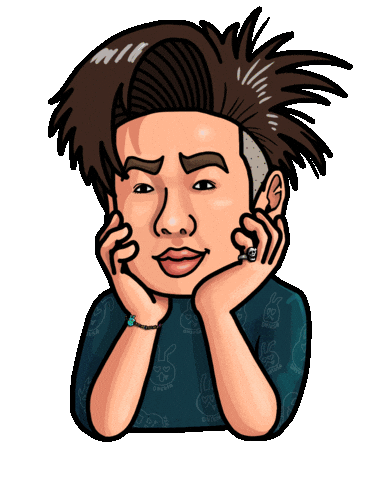 Hair Thinking Sticker by ONIUSA