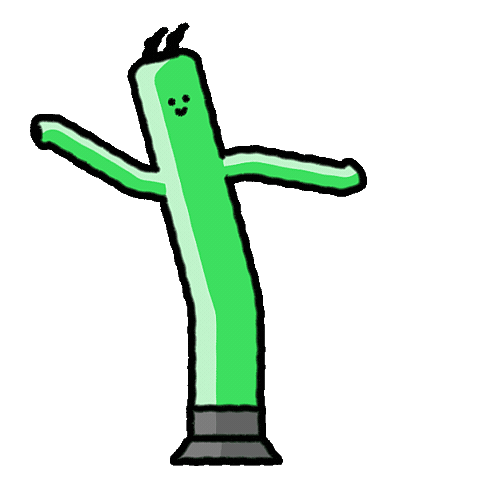 Waving Arms Air Dancer Sticker