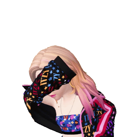 Fanning Hot Mess Sticker by ZEPETO