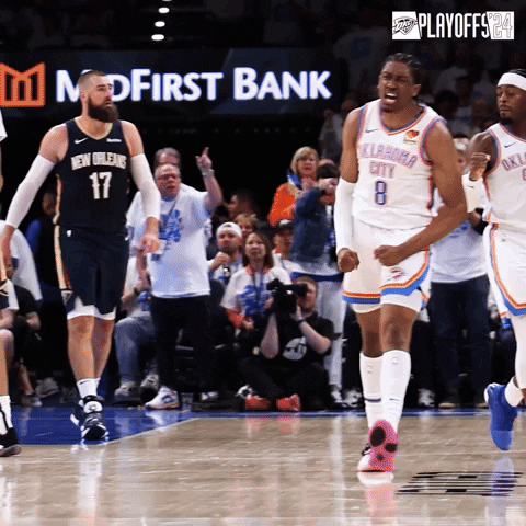 Flexing Lets Go GIF by OKC Thunder