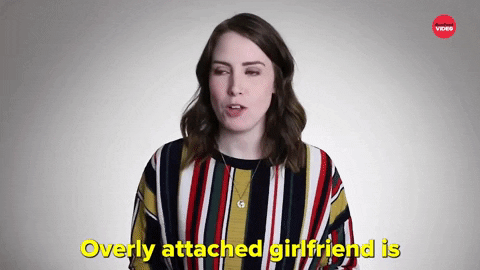 overly attached girlfriend eyes gif