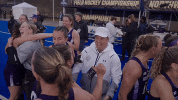 Field Hockey Hug GIF by Northwestern Athletics