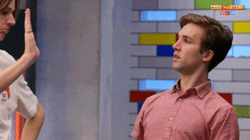 High Five Channel 9 GIF by LEGO Masters Australia