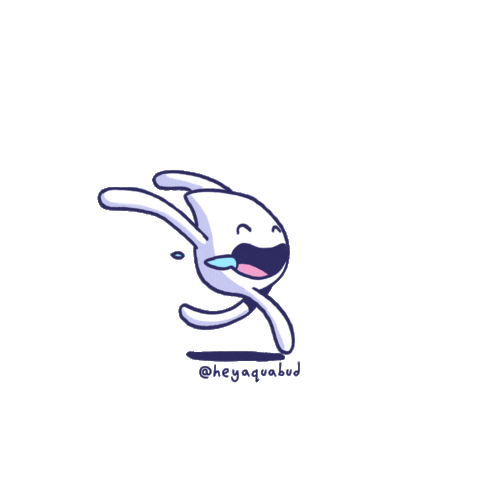 Happy Dance Sticker by Aquabud