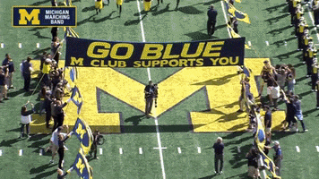 Go Blue Michigan Football GIF by Michigan Marching and Athletic Bands