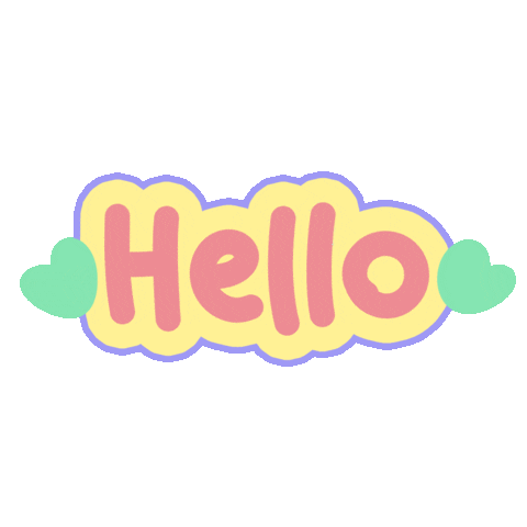 Heart Hello Sticker by illustache