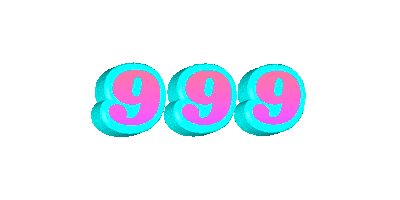 9 9 9 Sticker