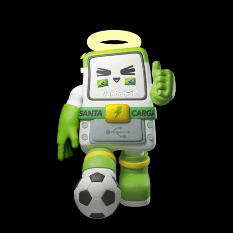santacarga brasil copa celular mascote GIF