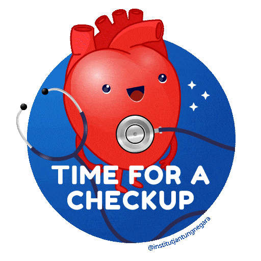 Heart Checkup Sticker by Institut Jantung Negara