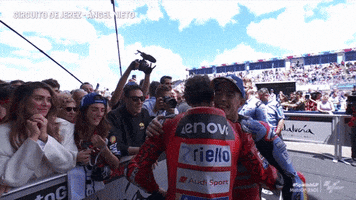 Marc Marquez Hug GIF by MotoGP™