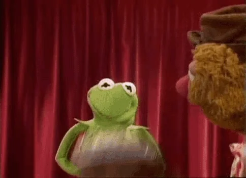 silly kermit the frog GIF