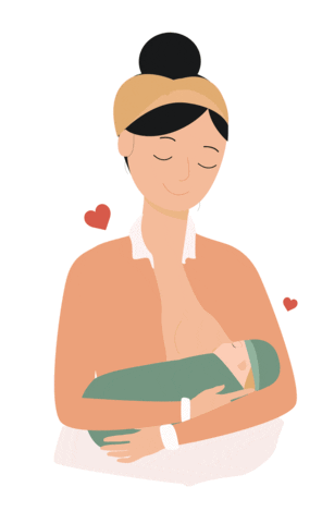 Breastfeeding Babyandbreakfast Sticker by Bride and Breakfast / Baby and Breakfast