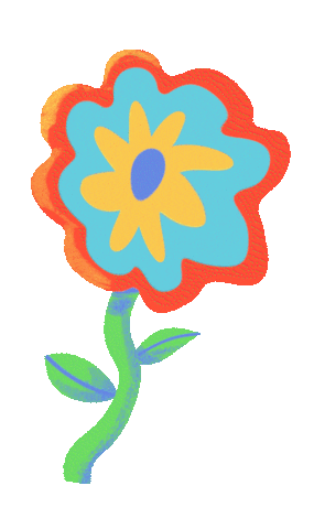 Rainbow Flower Sticker by LP Giobbi