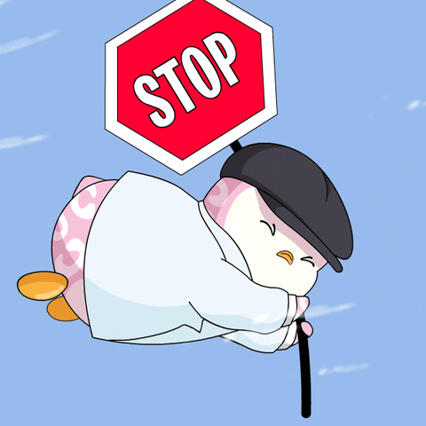 Stop It Enough Is Enough GIF by Pudgy Penguins