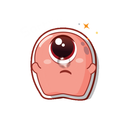 Sorry My Bad Sticker by colourcon