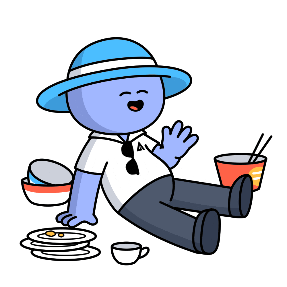 Cake Eating Sticker by Kudai