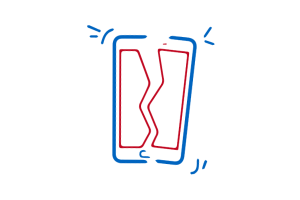 Technology Broken Phone Sticker