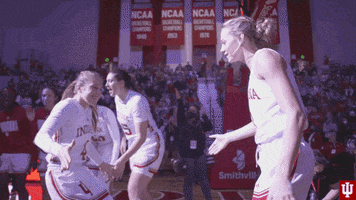 High Five College Sports GIF by Indiana Hoosiers