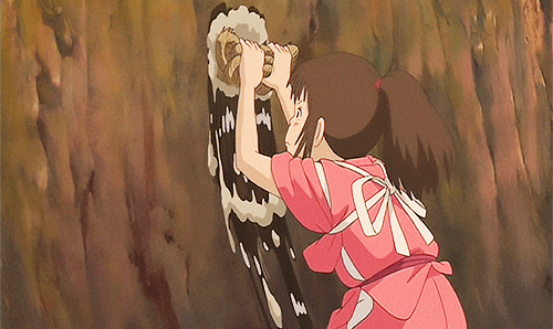 studio ghibli cleaning GIF