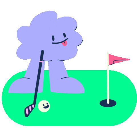 Golf Flag Sticker by Camille Lorenzo