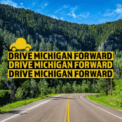 Pure Michigan Drive GIF by We the People MI Action Fund