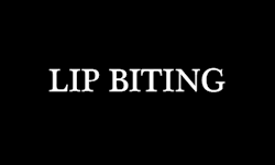 lip biting
