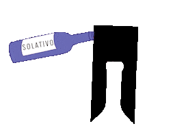 Drunk Red Wine Sticker by Solativo