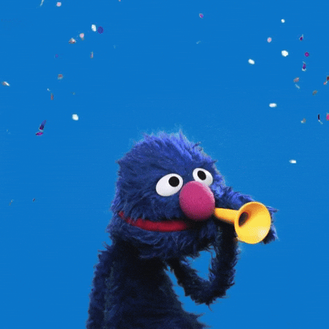 Happy New Year GIF by Sesame Street