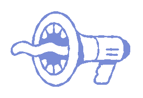 Voice Megaphone Sticker by Gregory Darroll