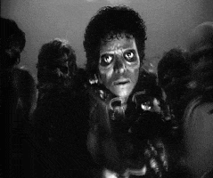 black and white horror michael jackson grunge zombie