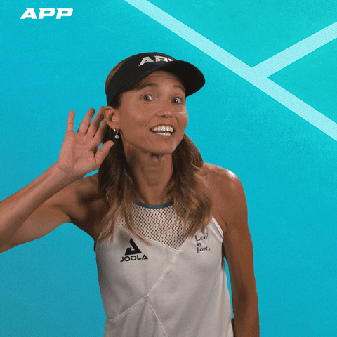 Pickleball I Cant Hear You GIF by APP