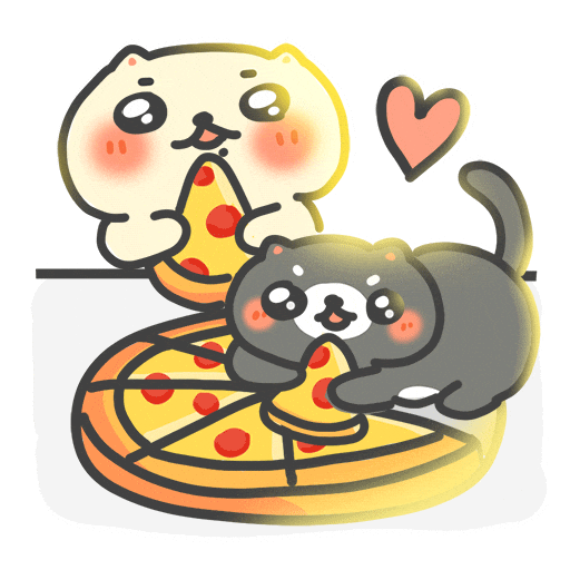 Pizza Eat Sticker