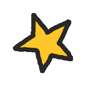 Yellow Star Sticker by Maeve Chocolate