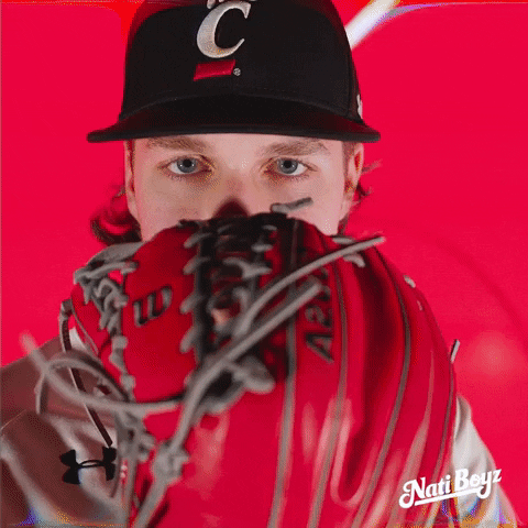 Stare Down College Baseball GIF by Cincinnati Bearcats