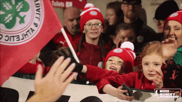 High Five Red Army GIF by Cliftonville Football Club