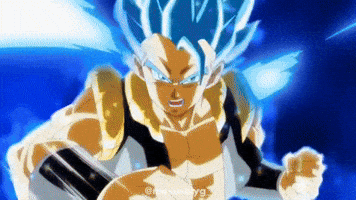 Goku Black Super Saiyan Blue Gogeta GIF