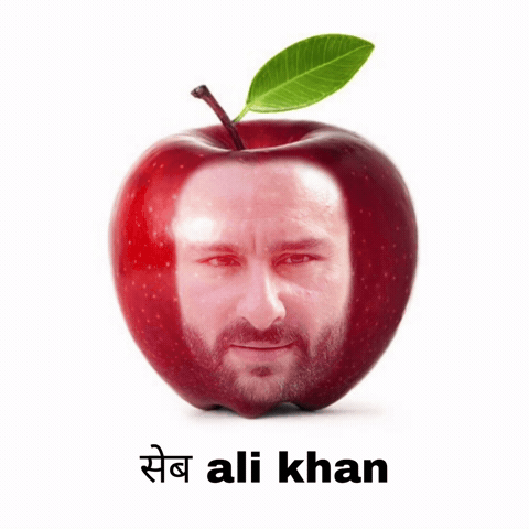 Saif Ali Khan Apple GIF