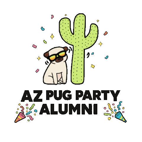 Pugrescue Sticker by Arizona Pug Party and Rescue