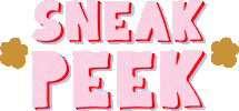 Sneak Peek Sticker by Pinkande