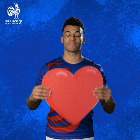 Heart Love GIF by France Rugby