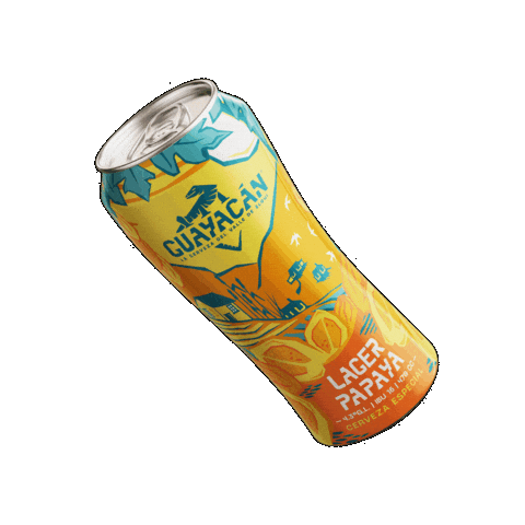 Guayacán Lager Papaya Sticker by Cerveza Guayacán