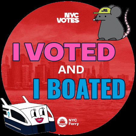 Rat Voting GIF by NYC Ferry