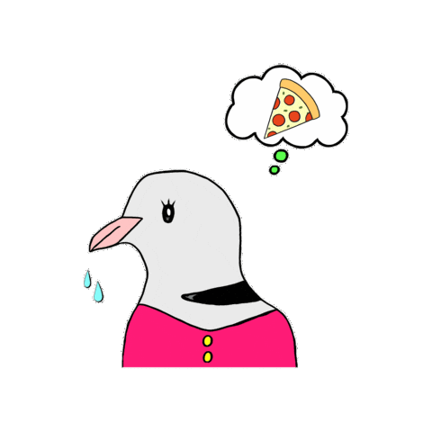 Hungry Fun Sticker by Dovemania!