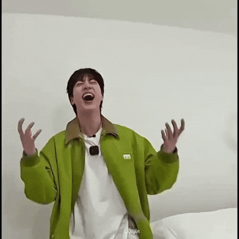 Jin Laughing GIF