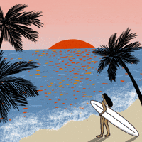 Palm Trees Water GIF by Hello All