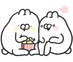 情侶 爆米花 Sticker