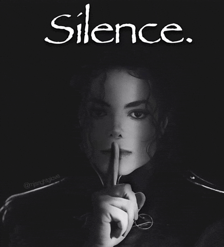Silence Michael Jackson Reaction GIF