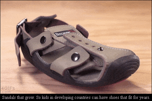 sandals grow GIF