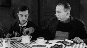 buster keaton sugar and coffee lol GIF by Maudit