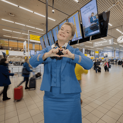 Royal Dutch Airlines Love GIF by KLM